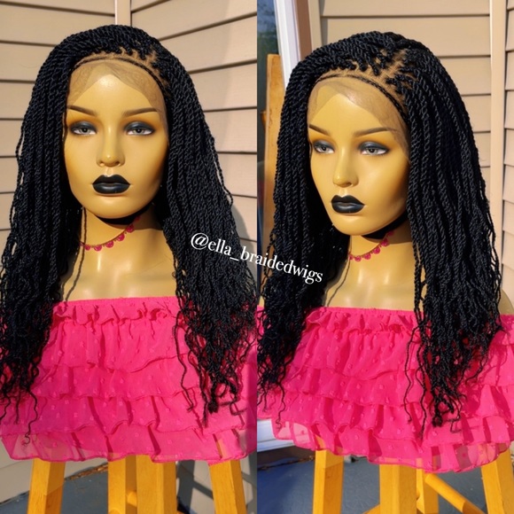 Braided wig kinky twists frontal lace - Picture 2 of 2